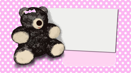 Baby shower invitation for girl