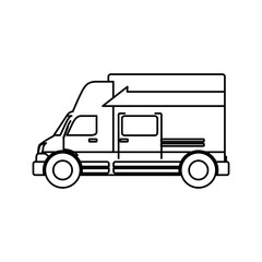 Delivery truck vehicle icon vector illustration graphic design