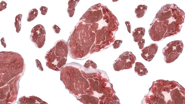 Raw meat. 3d rendering