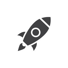 Start up icon. Startup business rocket sign. Vector illustration