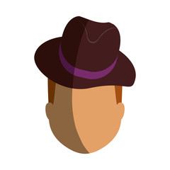 Vintage male hat icon vector illustration graphic design