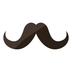 Vintage hipster mustache icon vector illustration graphic design