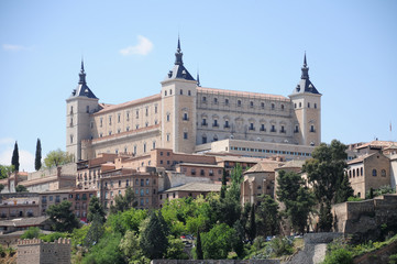 Fototapeta na wymiar The Alcazar in Toledo, Spain