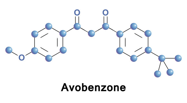 Avobenzone, Butyl Methoxydibenzoylmethane, is an oil soluble ingredient used in sunscreen products to absorb the full spectrum of UVA rays.
