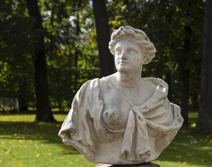 the sculpture in pushkin town,st peterburg