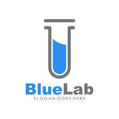 unique and creative logo lab innovation vector