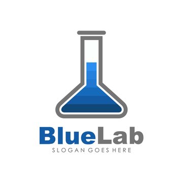 unique and creative logo lab innovation vector