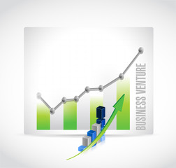 business venture business graph sign concept