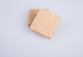 wafer or wafer biscuit on the background.