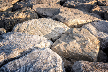 Stones on the sea