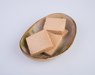 wafer or wafer biscuit on the background.