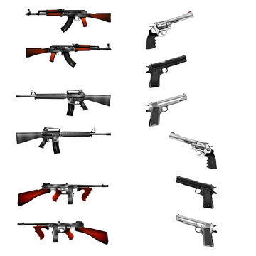 Many weapons