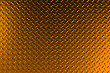 Gold dirty checkered steel plate