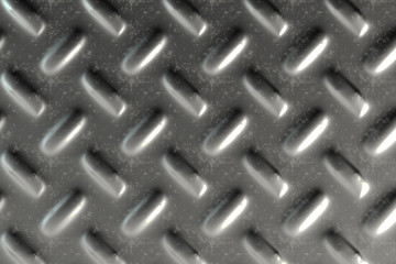 Dirty checkered steel plate