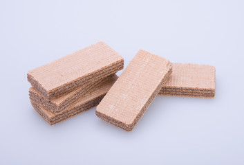 wafer or wafer biscuit on the background.