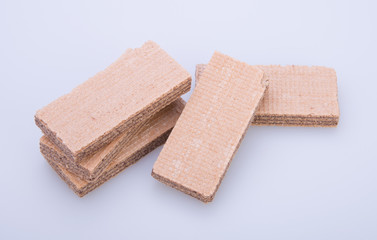 wafer or wafer biscuit on the background.