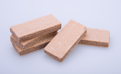 wafer or wafer biscuit on the background.