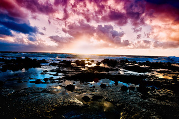 Naklejka premium split tone sunrise
