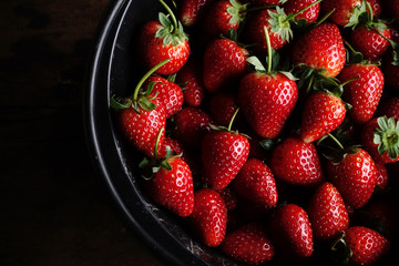 Strawberry in bucket 