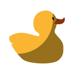 plastic little ducky toy vector illustration design