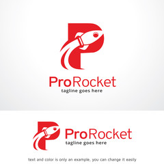 Letter P Rocket Logo Template Design Vector, Emblem, Design Concept, Creative Symbol, Icon - obrazy, fototapety, plakaty