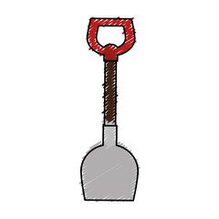 shovel tool isolated icon vector illustration design