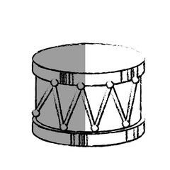 Fototapeta na wymiar drum toy musical instrument vector illustration design