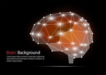 Brain, the concept of thinking. Vector EPS.10
