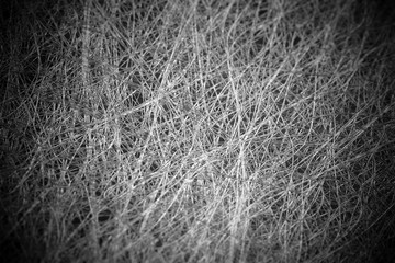 Black and White filament abstract background