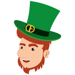 irish elf character comic vector illustration design