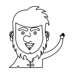Obraz premium irish elf character comic vector illustration design