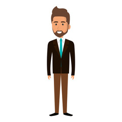 businessman avatar character icon vector illustration design