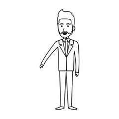 businessman avatar character icon vector illustration design