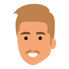 young man avatar character vector illustration design