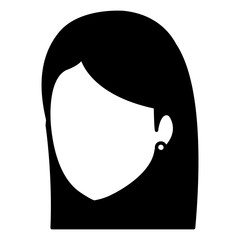 young woman avatar character vector illustration design