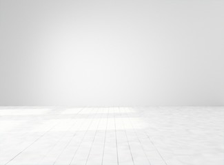Empty white space. Mock-up template for display, products, title or logo. Studio or blank office space. 3d illustration