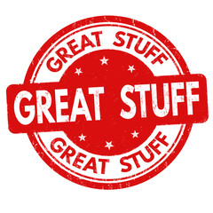 Great stuff sign or stamp