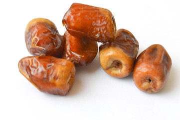 group of dates isolated on white