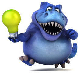 Fun dinosaur - 3D Illustration