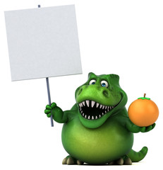 Fun dinosaur - 3D Illustration