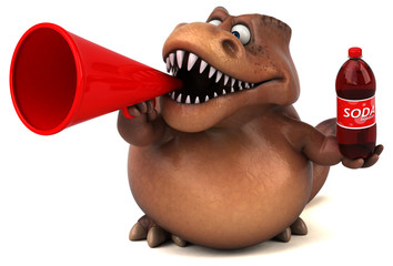 Fun Trex - 3D Illustration © Julien Tromeur
