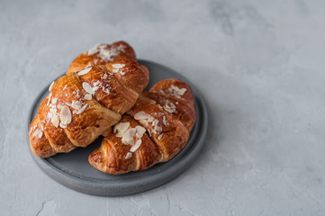 Tray with croissants