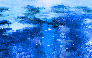 Oil painting, handmade