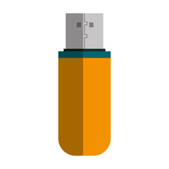 usb memory isolated icon vector illustration design