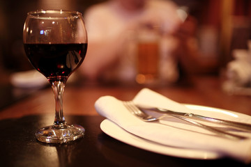 alcohol in a glass