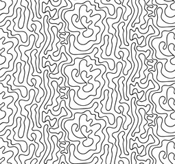 Vector floral background of drawn lines