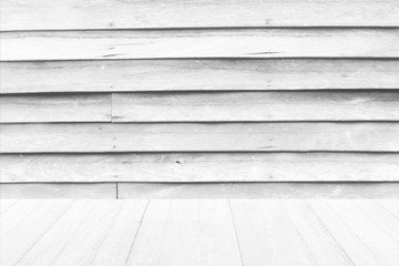 Wood Floor with Old Wood Wall Texture Background.