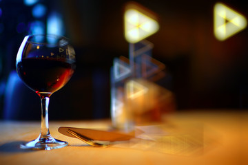 alcohol in a glass