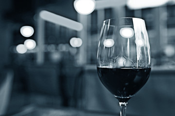 dinner with wine table decoration
