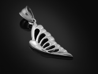 Pendant butterfly wings - Stainless Steel